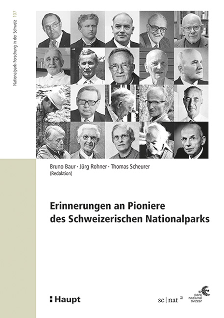 Vorderes Coverbild Erinnerungen an Pioniere des Schweizerischen Nationalparks