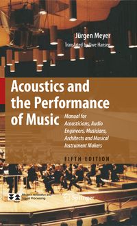 Vorderes Coverbild Acoustics and the Performance of Music