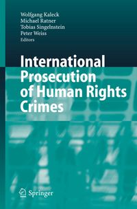 Vorderes Coverbild (hohe Qualität) International Prosecution of Human Rights Crimes