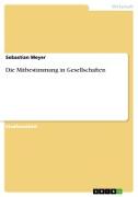 Vorderes Coverbild Die Mitbestimmung in Gesellschaften