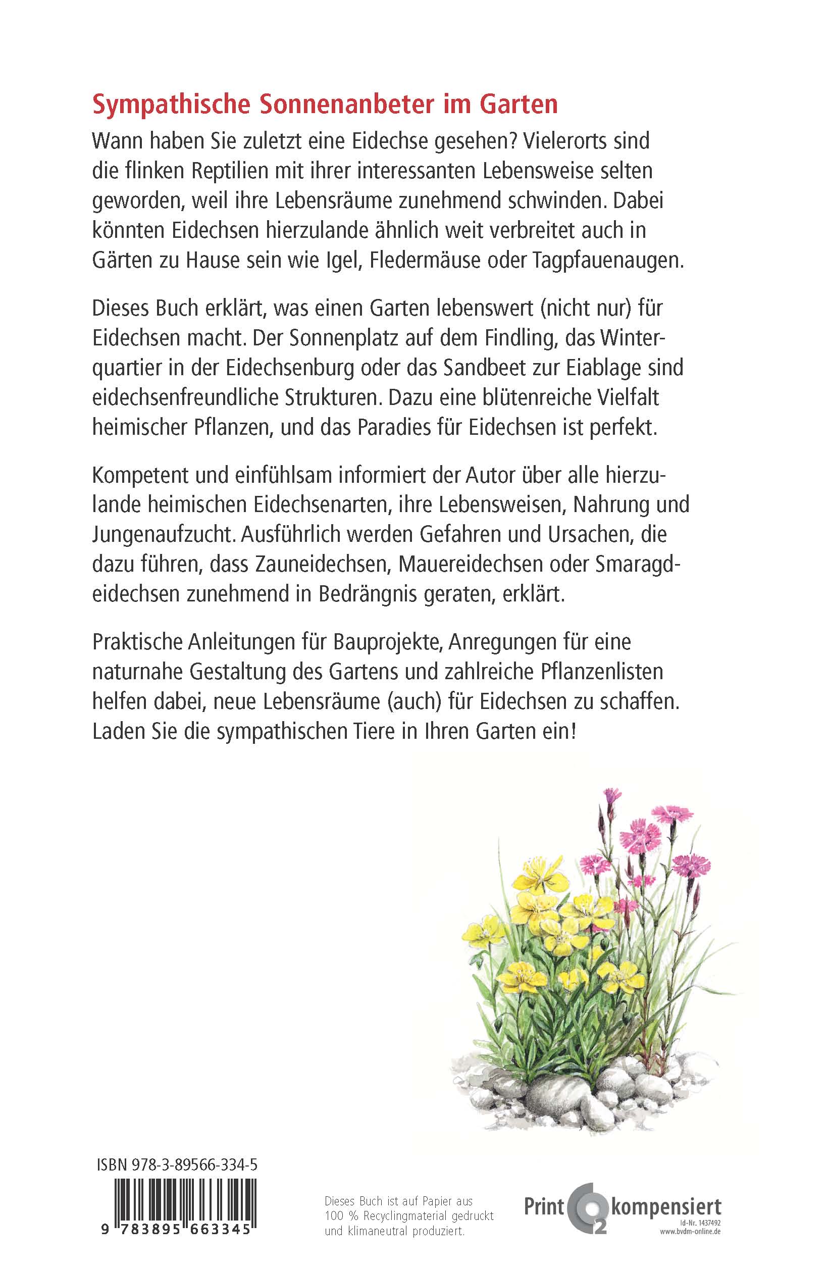 Rückseitencover Ein Garten für Eidechsen