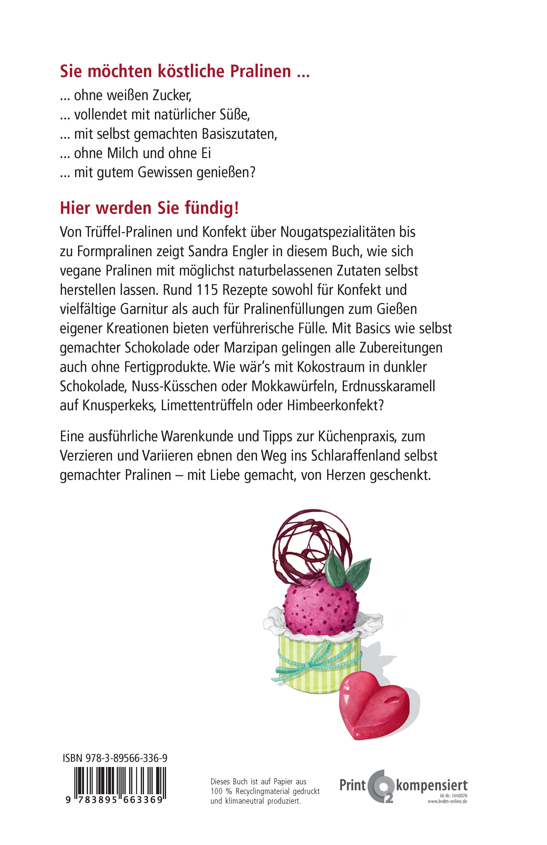 Rückseitencover Vegane Pralinen und Konfekt