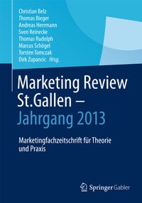 Vorderes Coverbild Marketing Review St. Gallen - Jahrgang 2013