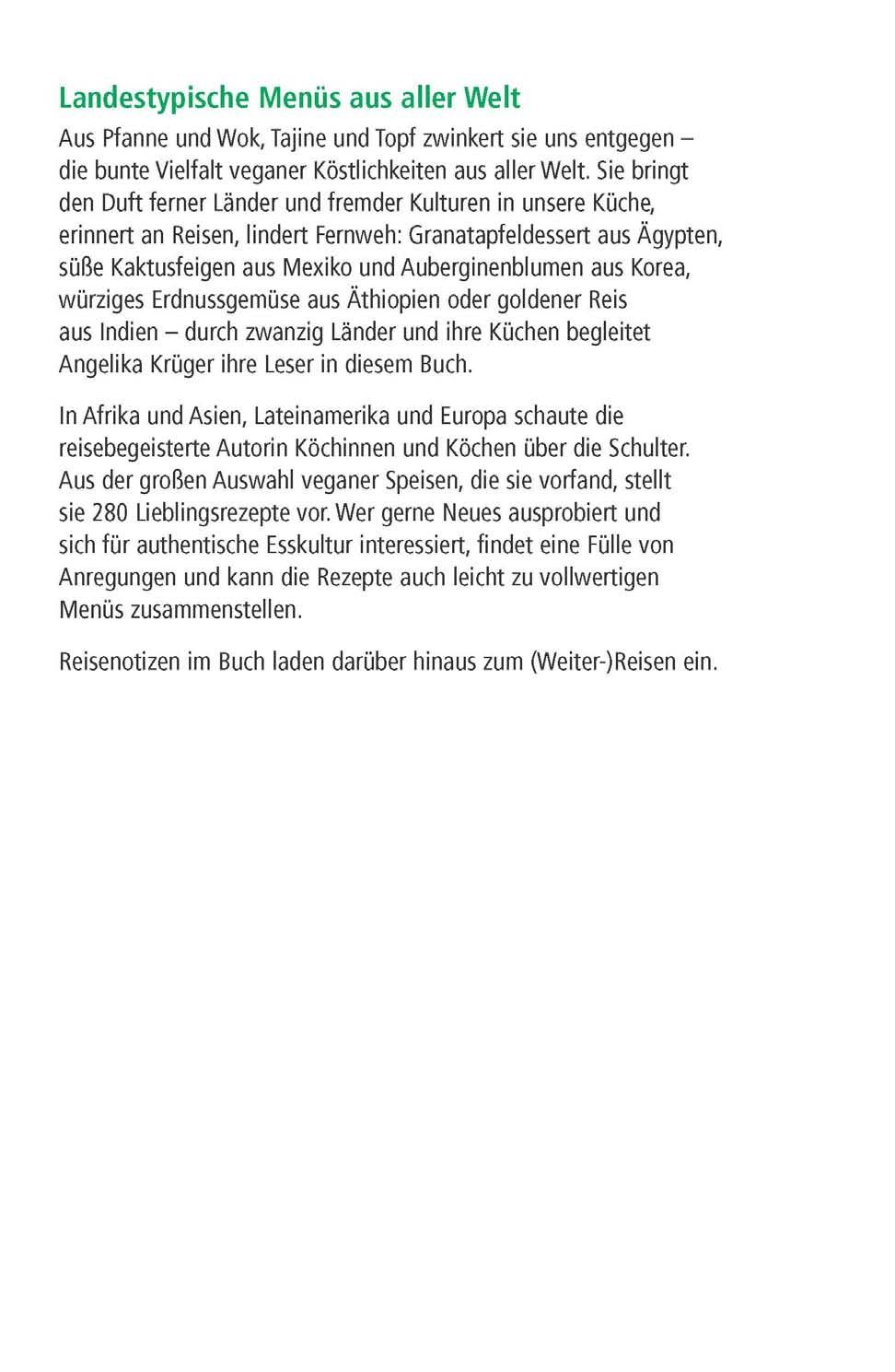 Rückseitencover Vegane Köstlichkeiten - international