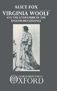 Vorderes Coverbild Virginia Woolf and the Literature of the English Renaissance