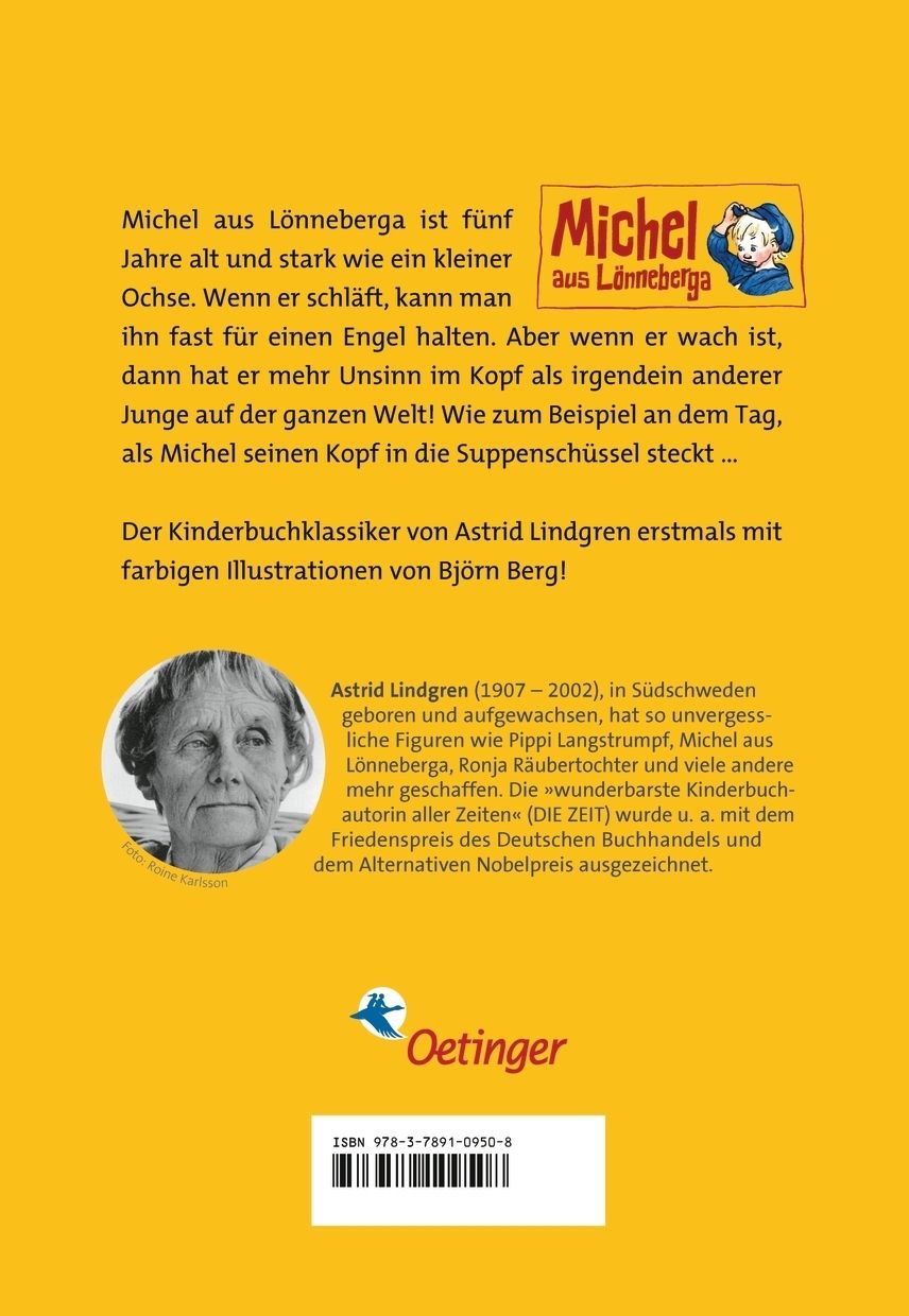 Rückseitencover Michel aus Lönneberga 1. Michel in der Suppenschüssel