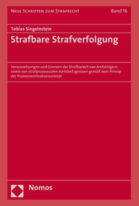 Vorderes Coverbild Strafbare Strafverfolgung
