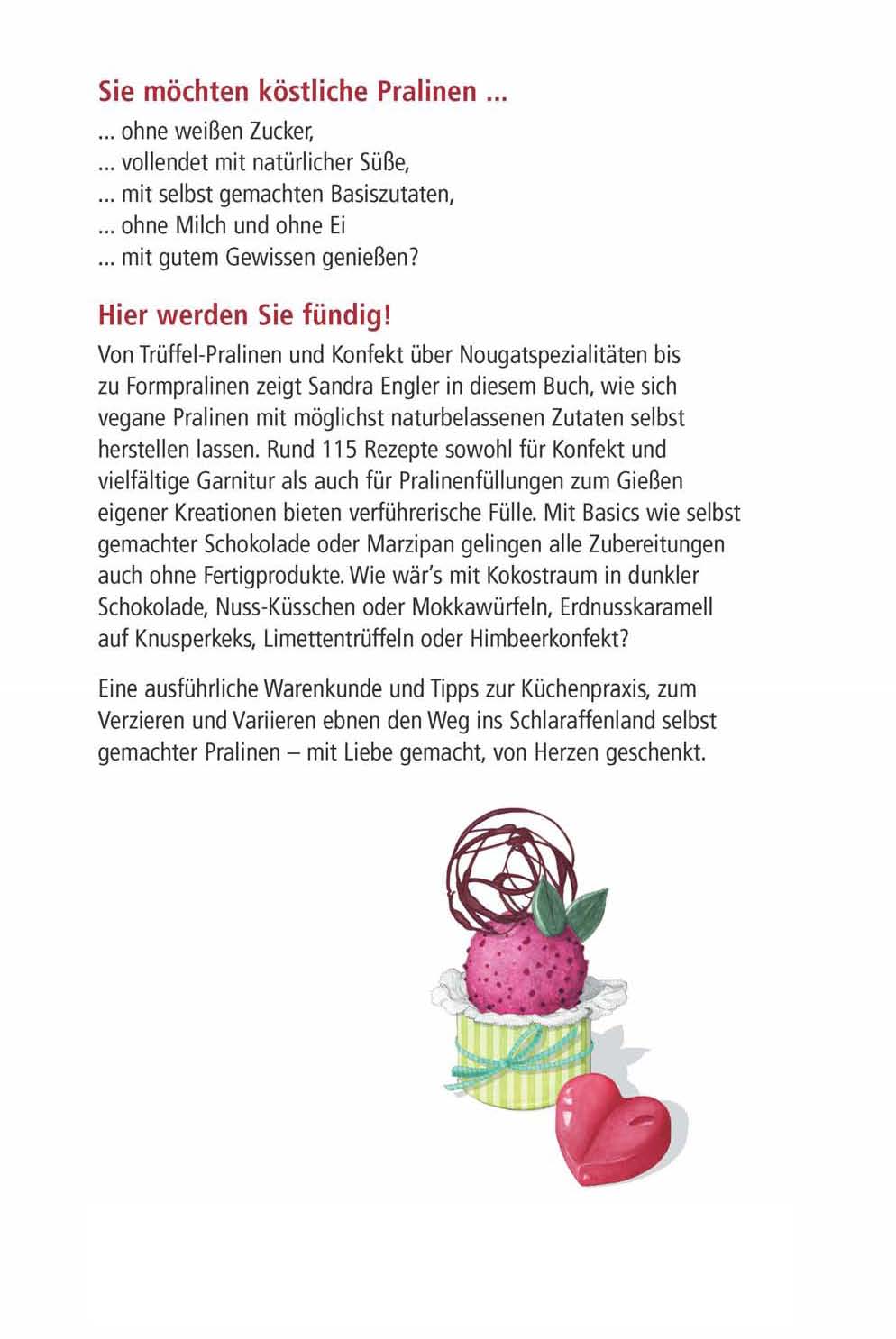 Rückseitencover Vegane Pralinen und Konfekt