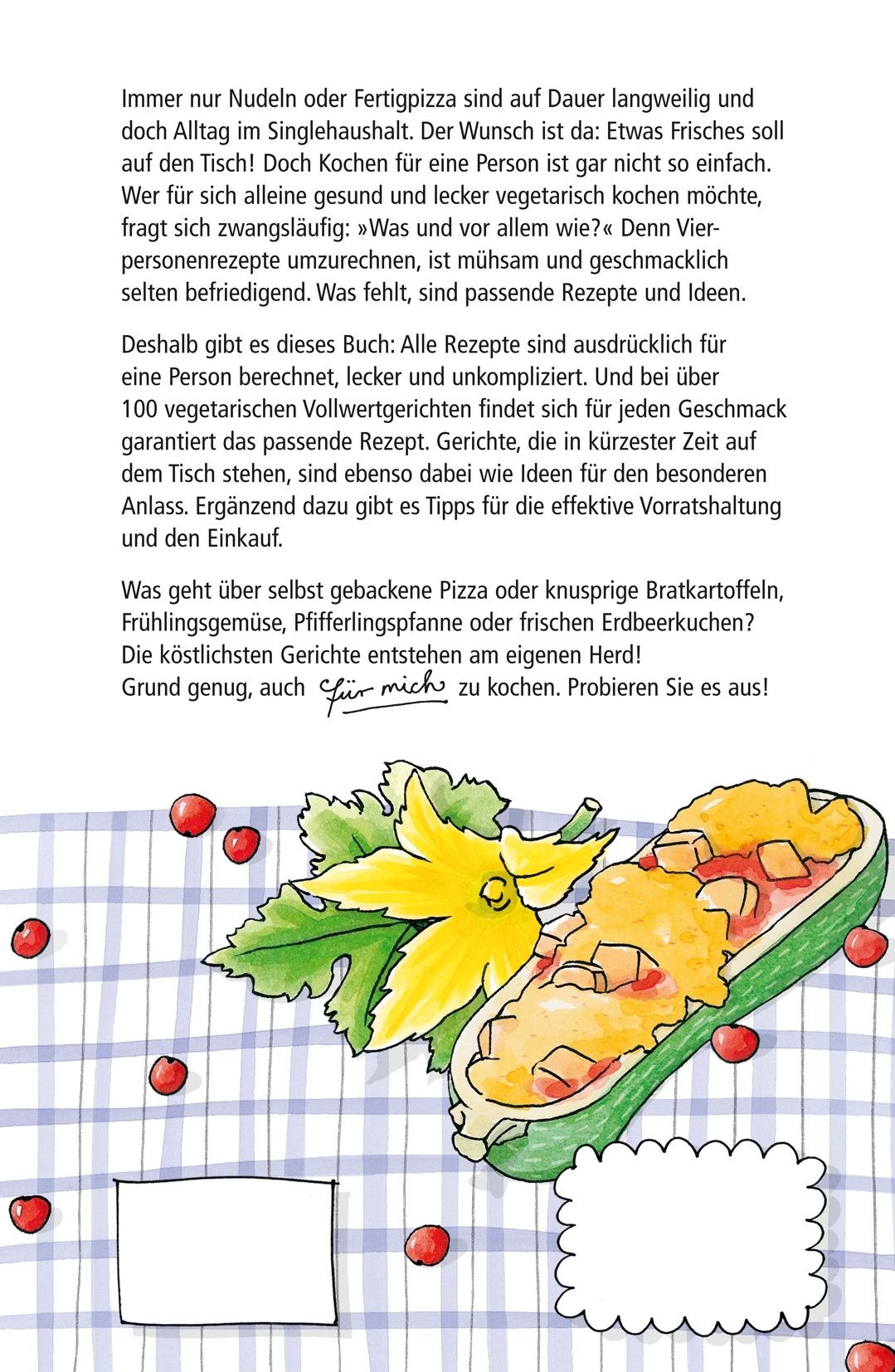 Rückseitencover Vollwertig kochen für mich
