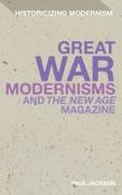Vorderes Coverbild Great War Modernisms and 'The New Age' Magazine