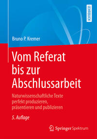 Vorderes Coverbild (hohe Qualität) Vom Referat bis zur Abschlussarbeit
