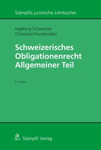Vorderes Coverbild Schweizerisches Obligationenrecht Allgemeiner Teil