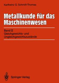 Vorderes Coverbild (hohe Qualität) Metallkunde für das Maschinenwesen