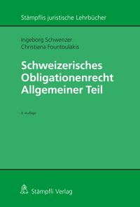 Vorderes Coverbild Schweizerisches Obligationenrecht Allgemeiner Teil