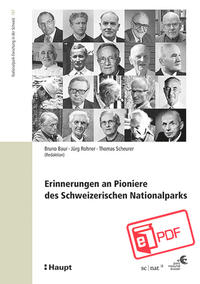 Vorderes Coverbild Erinnerungen an die Pioniere des Schweizerischen Nationalparks