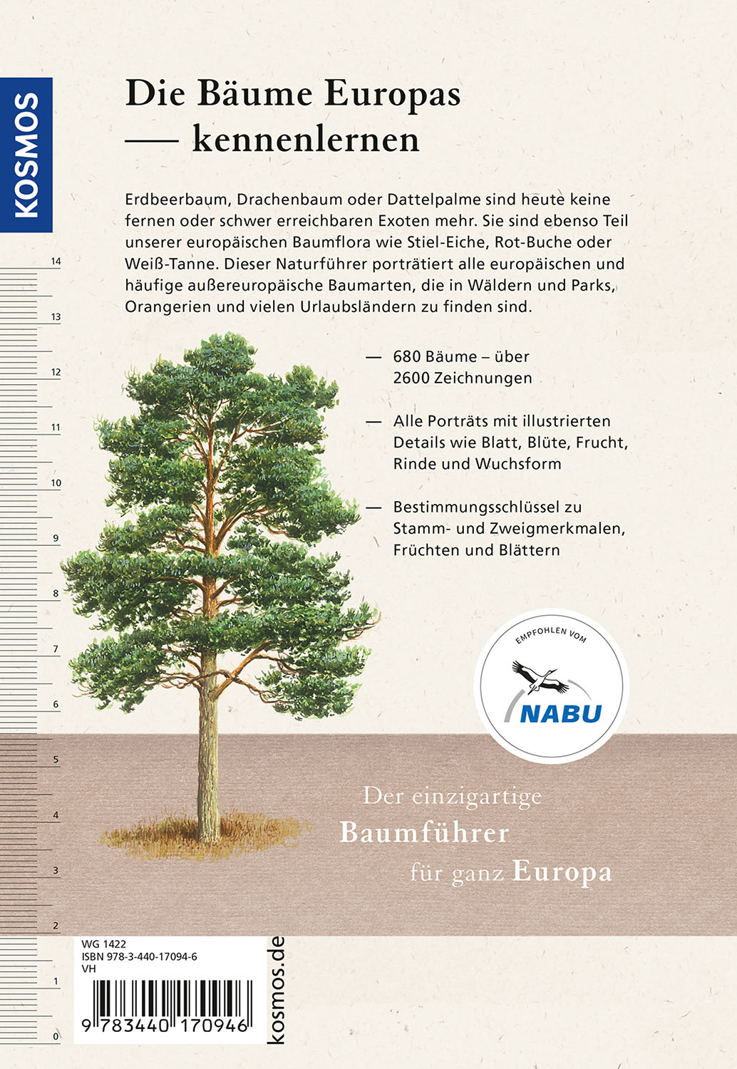 Rückseitencover Der Kosmos-Baumführer Europa