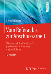 Vorderes Coverbild Vom Referat bis zur Abschlussarbeit