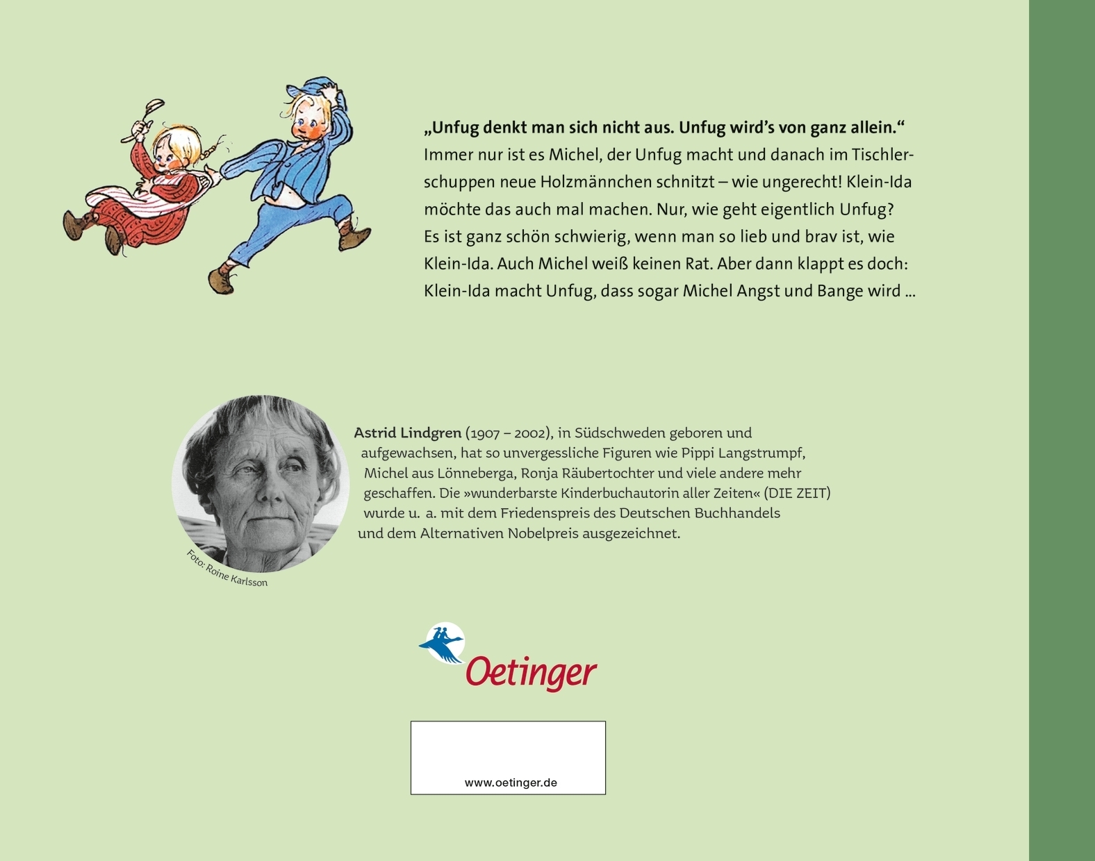 Rückseitencover Als Klein-Ida auch mal Unfug machen wollte