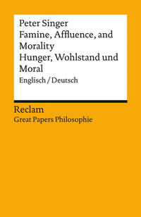 Vorderes Coverbild Famine, Affluence, and Morality / Hunger, Wohlstand und Moral. Englisch/Deutsch