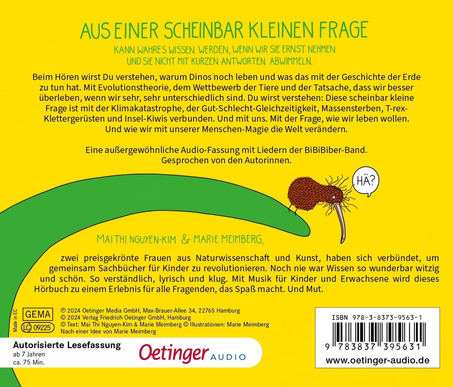 Rückseitencover BiBiBiber hat da mal 'ne Frage. Sind Dinos wirklich alle tot?