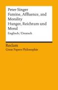 Vorderes Coverbild Famine, Affluence, and Morality / Hunger, Wohlstand und Moral. Englisch/Deutsch