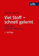 Vorderes Coverbild Viel Stoff - schnell gelernt