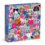 Vorderes Coverbild Blooming Cats 500 Piece Family Puzzle