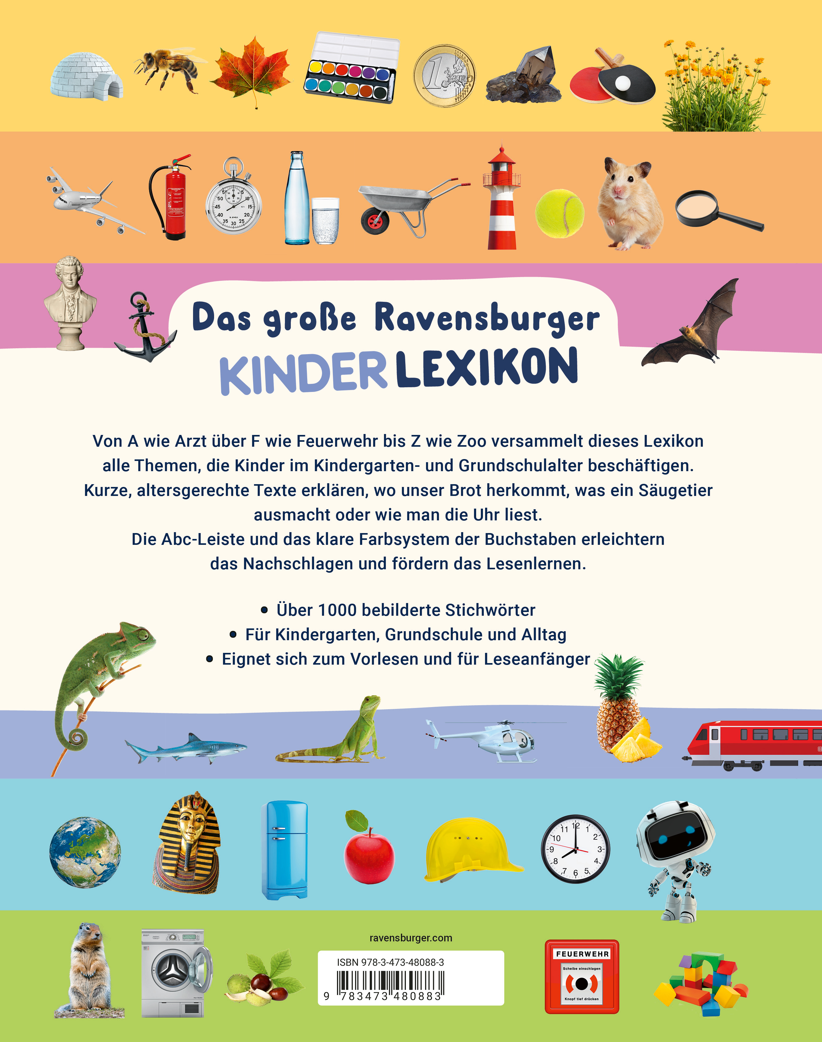 Rückseitencover Ravensburger Lexika - Das große Ravensburger Kinderlexikon von A bis Z