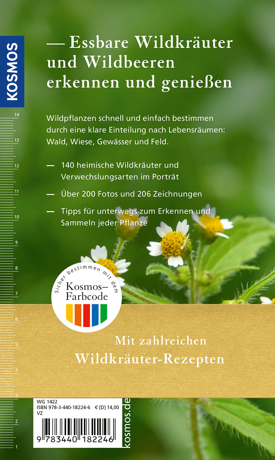 Rückseitencover Essbare Wildkräuter und Wildbeeren für unterwegs