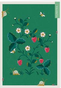 Vorderes Coverbild myNOTES Papeterie: Notizheft Cottage Style: Erdbeeren