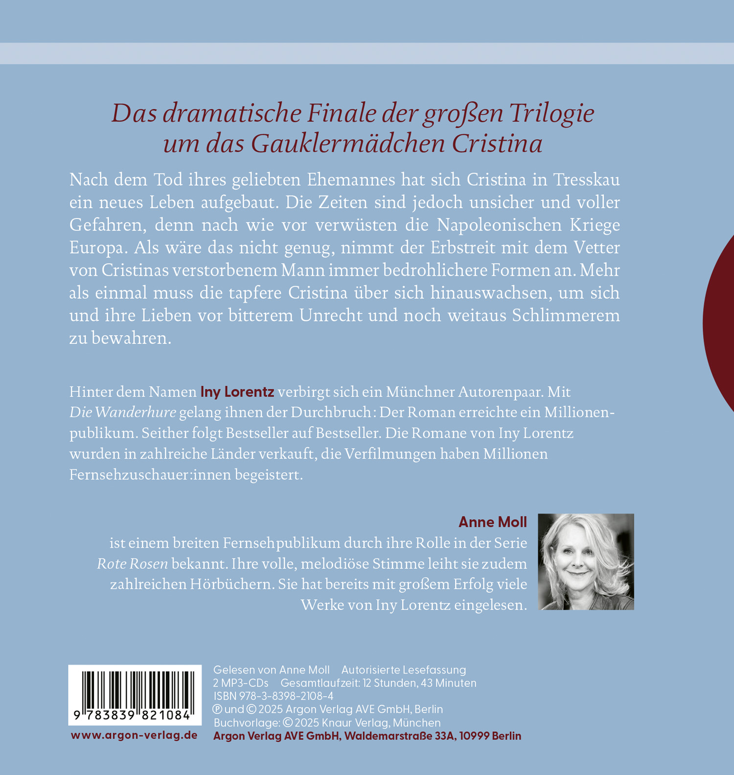 Rückseitencover Lied der Rache