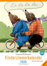 Vorderes Coverbild Leonard Erlbruchs Kinderzimmerkalender 2026