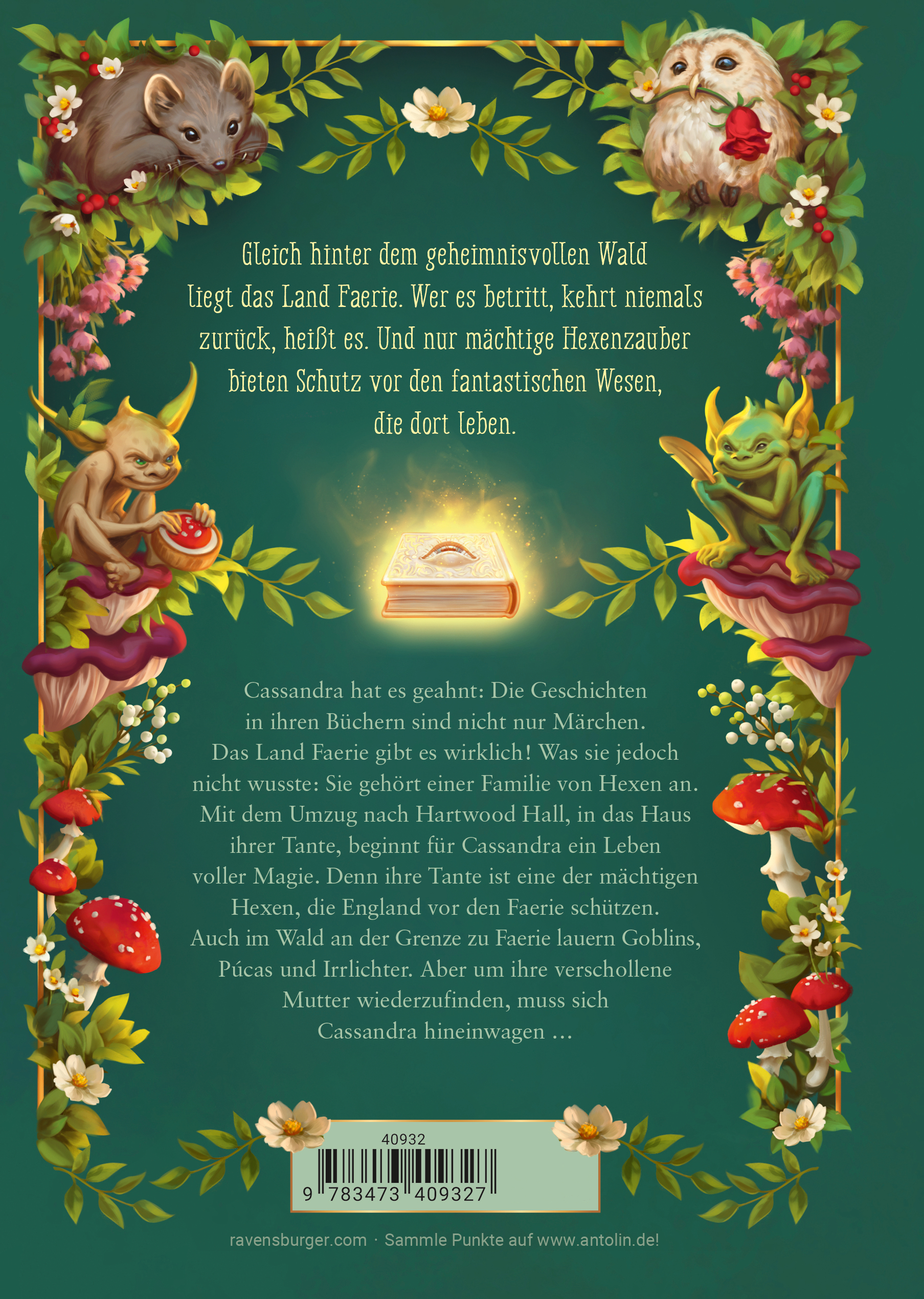 Rückseitencover Cassandra Morgan, Band 1 - Der goldene Schlüssel