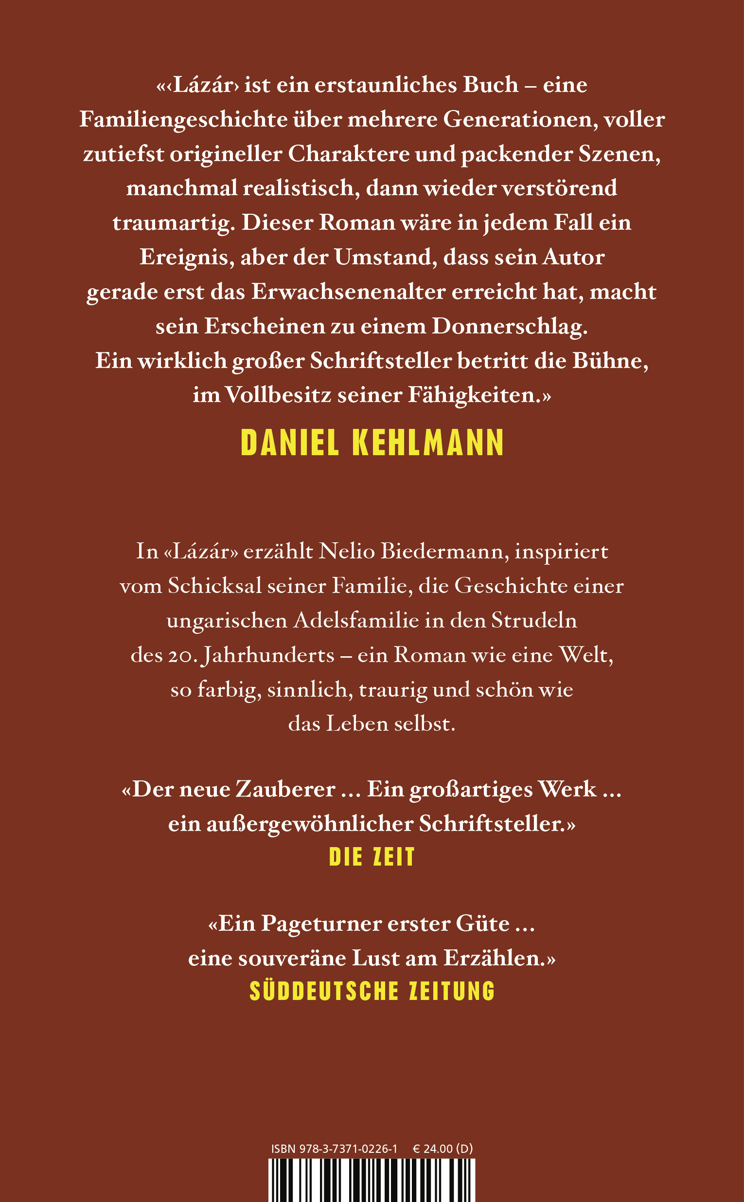 Rückseitencover Lázár