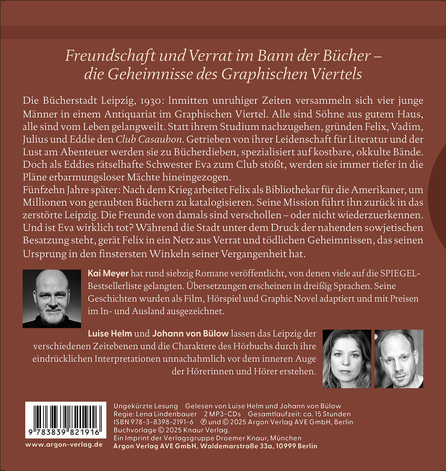 Rückseitencover Das Antiquariat am alten Friedhof