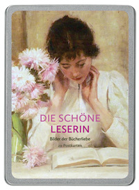 Vorderes Coverbild Die schöne Leserin Postkarte VE 20