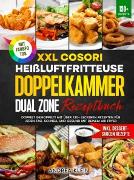 Vorderes Coverbild XXL Cosori Heißluftfritteuse Doppelkammer Dual Zone Rezeptbuch