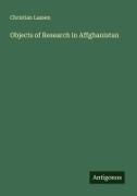 Vorderes Coverbild Objects of Research in Affghanistan