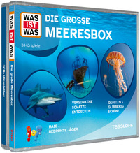 Vorderes Coverbild WAS IST WAS 3-CD Hörspielbox. Die große Meeresbox
