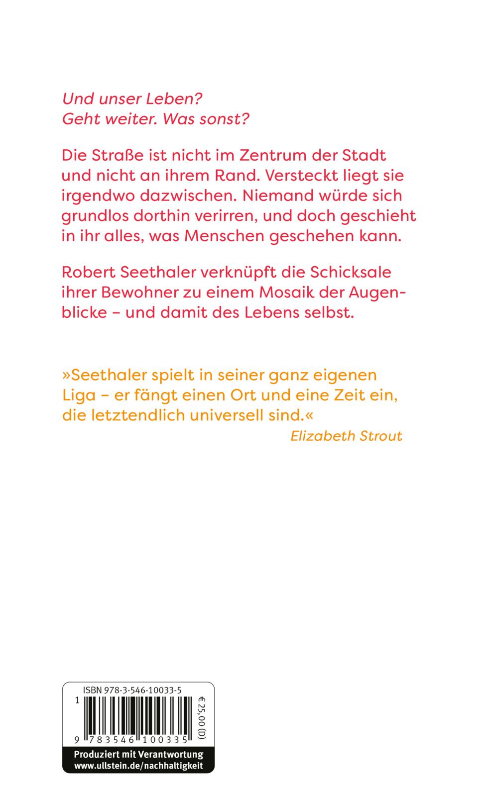 Rückseitencover Die Straße