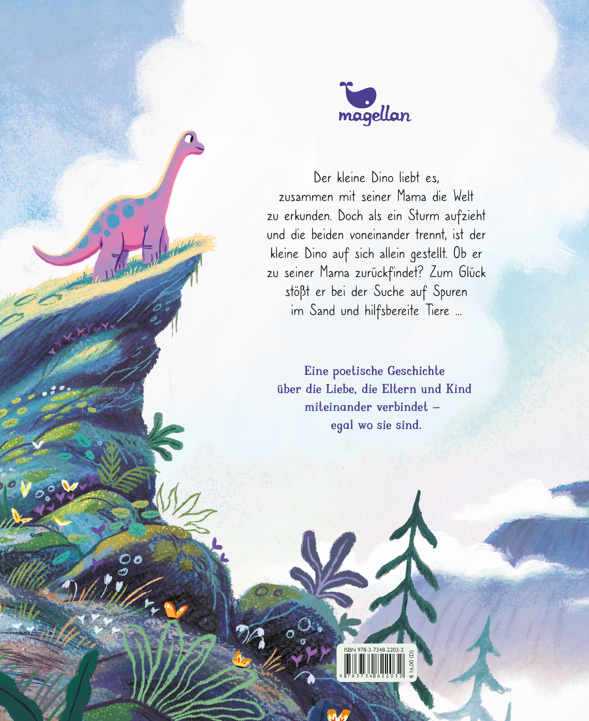 Rückseitencover Mama ist bei dir, kleiner Dino