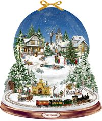 Vorderes Coverbild Wand-Adventskalender – Schneekugel Winterzauber