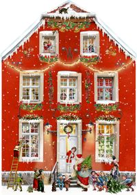 Vorderes Coverbild A3-Wand-Adventskalender – Weihnachten bei uns Zuhaus