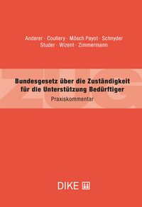 Vorderes Coverbild Bundesgesetz über die Zuständigkeit für die Unterstützung Bedürftiger