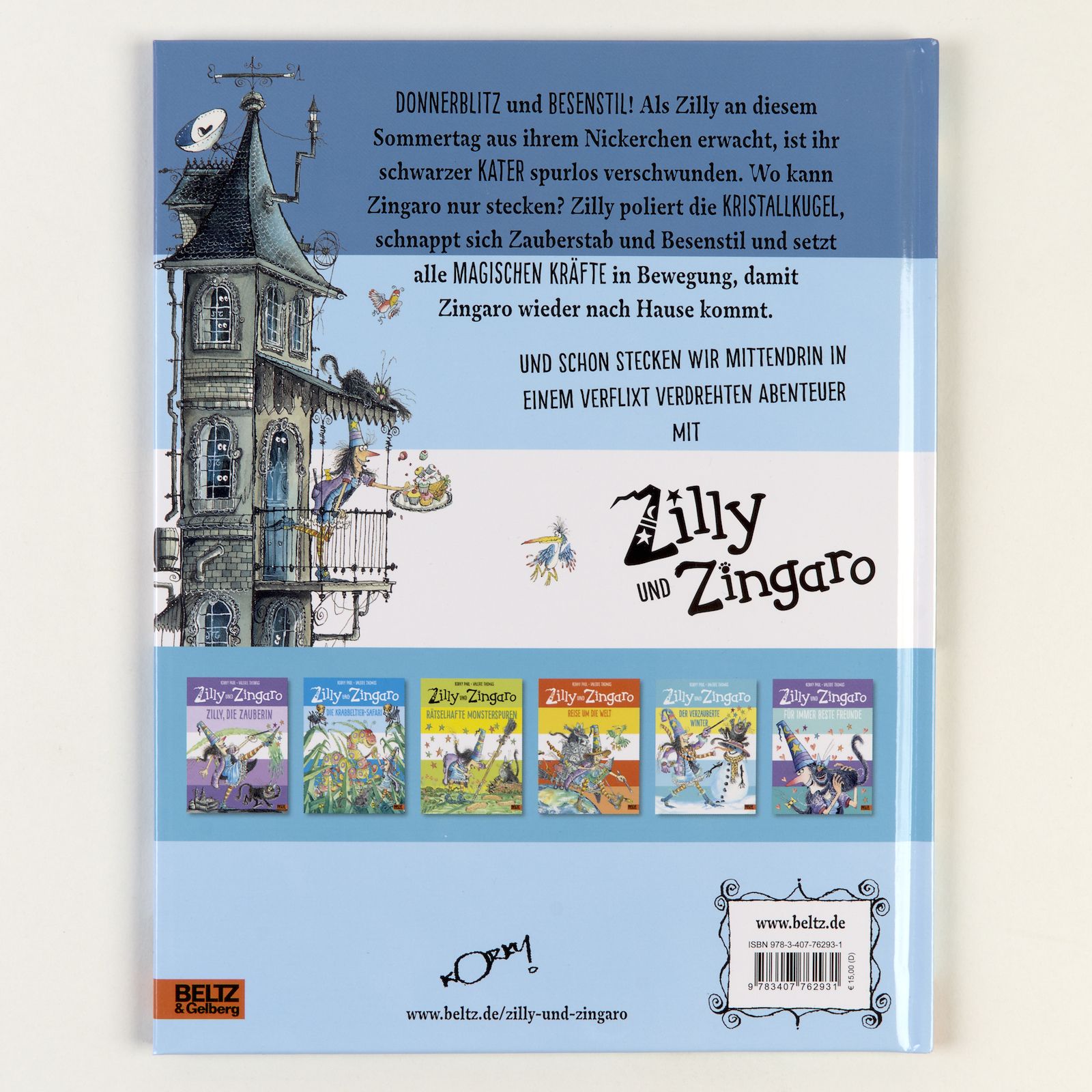Rückseitencover Zilly und Zingaro. Wo ist Zingaro?