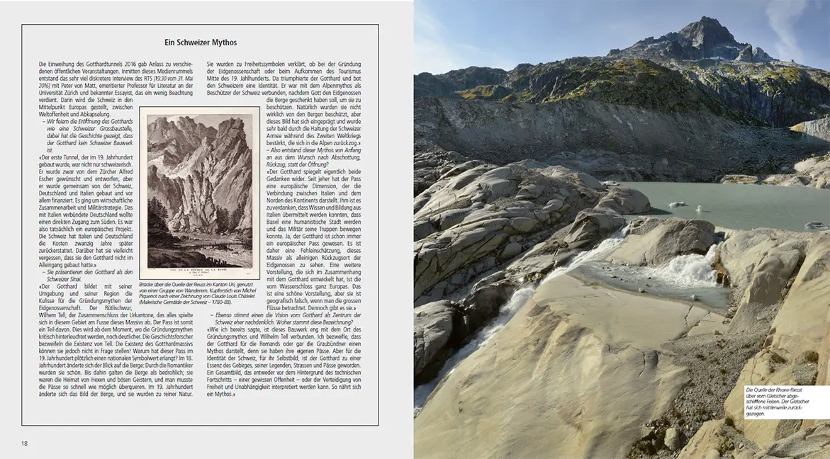 Beispielinhalt (Bild) Quellen der Schweiz