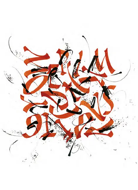 Beispielinhalt (Bild) Schriftspiele - Das Postkartenbuch