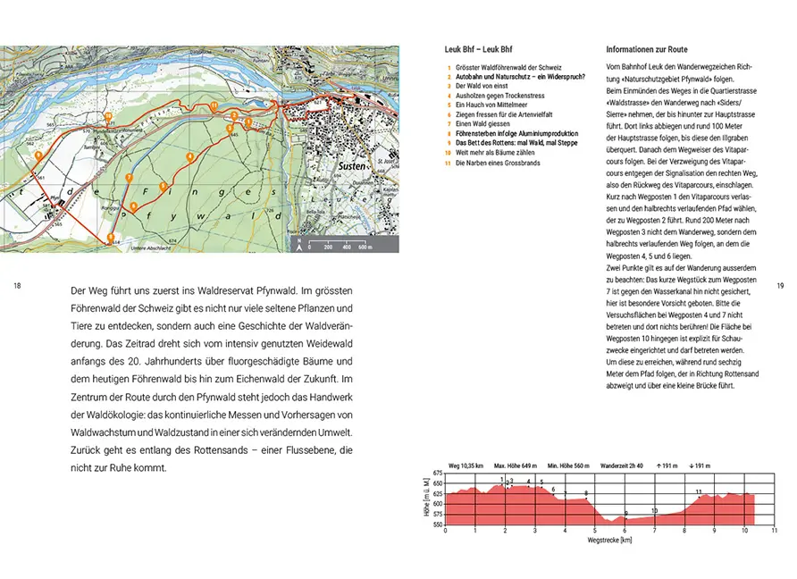 Beispielinhalt (Bild) Wandern, wo andere forschen