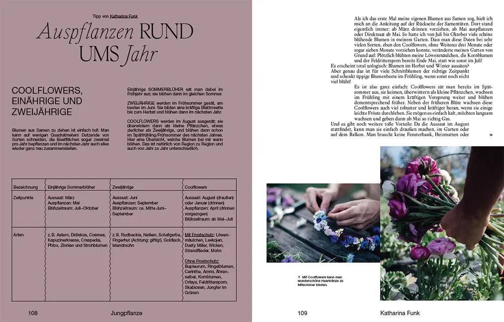 Beispielinhalt (Bild) Slowflower-Bewegung