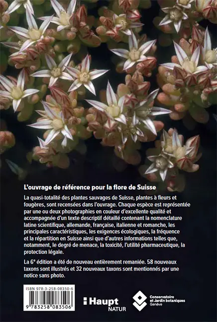 Rückseitencover Flora Helvetica - Flore illustrée de Suisse